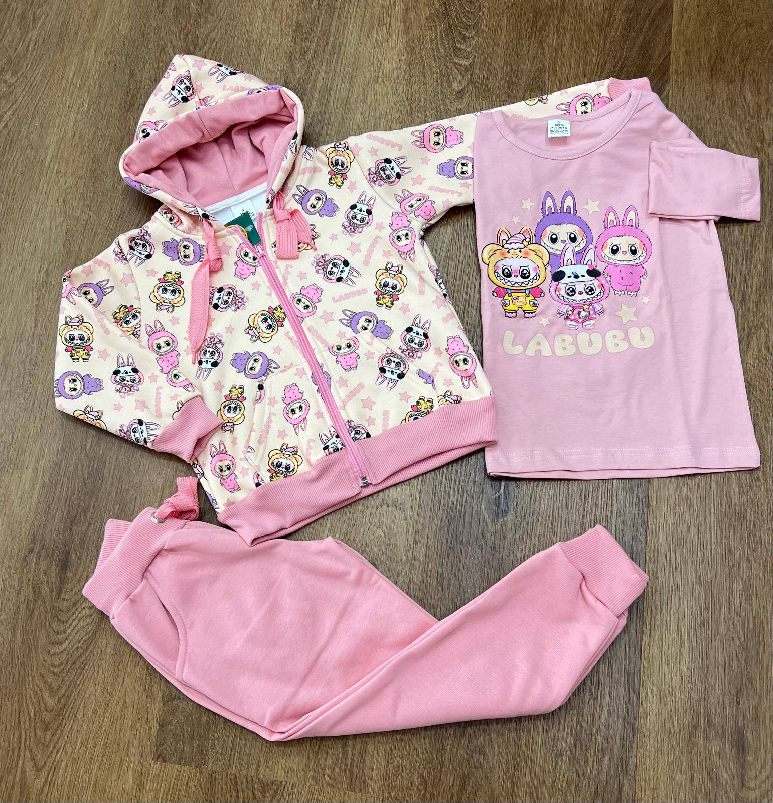 conjunto 3 piezas labubu